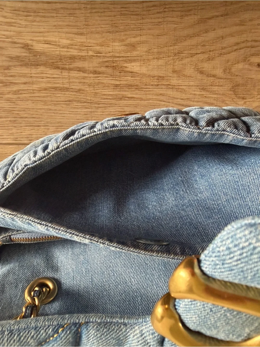 Authentic Coach Quilted Denim Tabby 26 - Picture 10 of 11